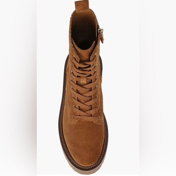 Sam Edelman Evina Bootie Combat Frontier Brown - Picture 2 of 8